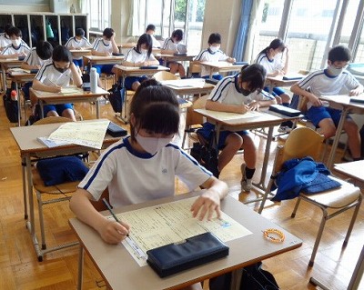 6 10水 前向きな思いを伝えて 京都文教短期大学付属小学校