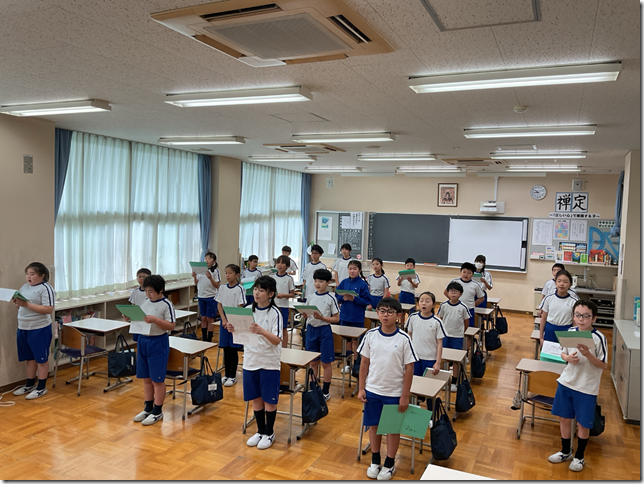 5年21cl組_特別活動_2025年6月6日のノート